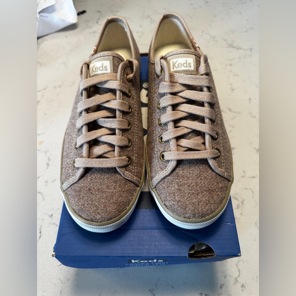 Keds wool kickstart sneakers with shearling lining - NIB